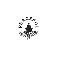 peaceful logo design
