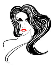 女性の顔、ヘアースタイル、モデル