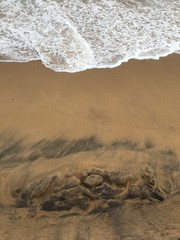 patterns on the beach