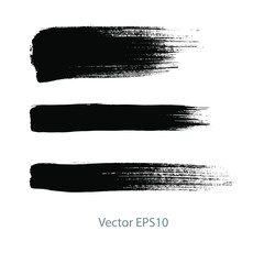 black brush stroke stripes. vector illustration