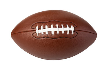 Leather American football ball