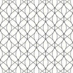 Fototapeta premium Curve linear vector pattern, repeating linear abstract. pattern is on swatch panel.