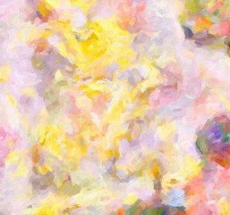 Abstract colorful stripes. Digital design painting impressionism artwork. Hand drawn artistic pattern. Modern art. Good for printed pictures, postcards, posters or wallpapers and textile printing.