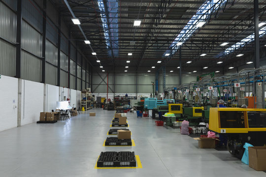 Factory warehouse building interior