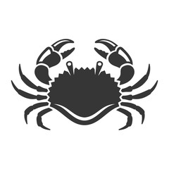 Sea Crab Icon on White Background. Vector