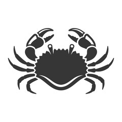 Sea Crab Icon on White Background. Vector