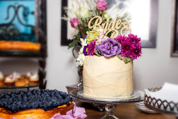 Bridal shower floral cake