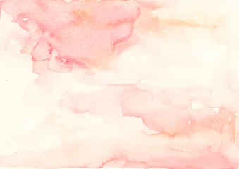 Türaufkleber Babyzimmer Rosa und beige Aquarell Hintergrund Abstrakte Splash Textur Hochzeitseinladung Hintergrund Baby-Dusche-Hintergrund