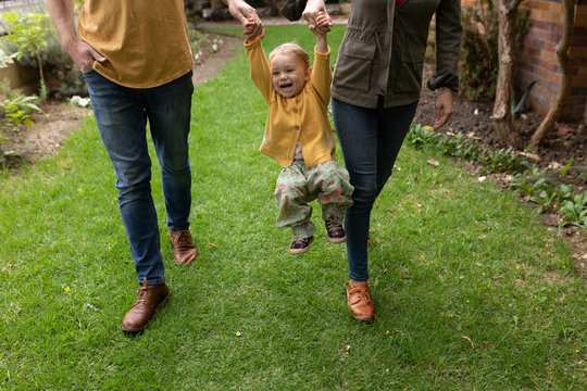 Parents enjoying time with their baby