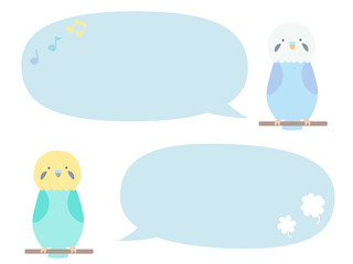 セキセインコ　会話フレーム