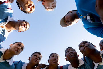 Young adult female rugby team