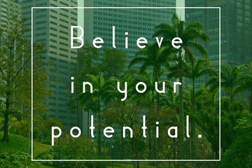 Inspirational slogan