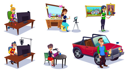 Man and Woman Taking Photos or Making Videos.