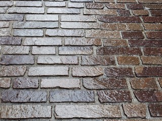 granite pavement of the old town of italy