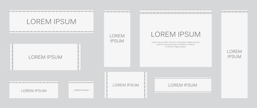 Clothing Label Tag Templates