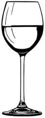 Weinglas wine glass Wein Glas EPS Silhouette Vektor