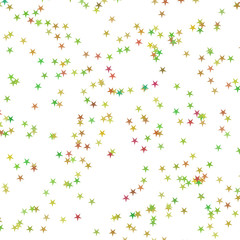 Festive colorful star confetti background. Rectangle vector texture for holidays, postcards, posters, websites, carnivals, birthday