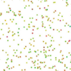 Festive colorful star confetti background. Rectangle vector texture for holidays, postcards, posters, websites, carnivals, birthday