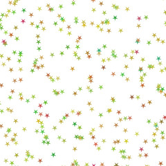 Festive colorful star confetti background. Rectangle vector texture for holidays, postcards, posters, websites, carnivals, birthday