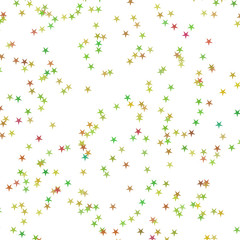 Festive colorful star confetti background. Rectangle vector texture for holidays, postcards, posters, websites, carnivals, birthday