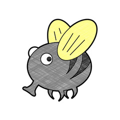 flies design vector with texture colors