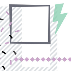 backgrounds instagram posts template, gray pink geometry