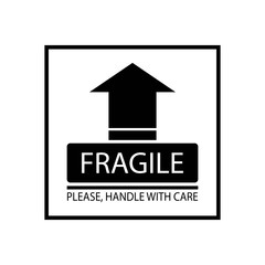 fragile logo vector