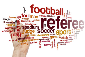 Referee word cloud