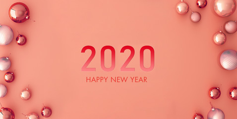 Merry Christmas and Happy New Year ,illustration,3d rendering
