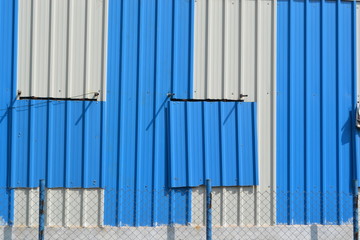 Obraz premium blue window on the wall