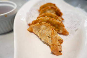 Japanese style fried gyoza