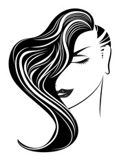 女性の顔、ヘアースタイル、モデル