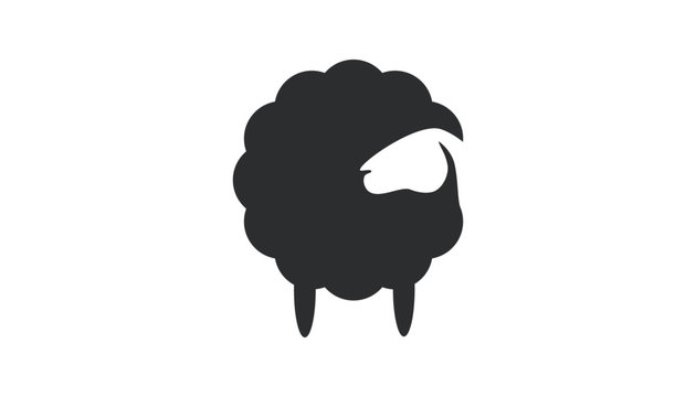 sheep logo icon design vector eps 10