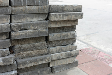 Cement pad overlaid,