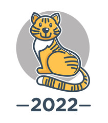 Oriental horoscope, Chinese zodiac sign isolated icon