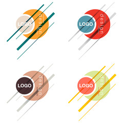 patterns set.Geometric background Template for covers, flyers, banners, posters and placards, may be used for presentations and books, EPS10 vector illustration