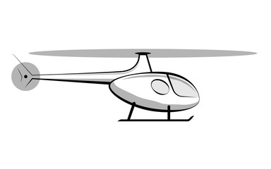 simple drawing of a helicopter