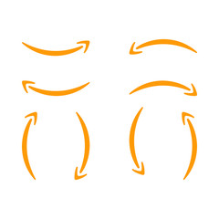 Fototapeta premium arrow set, vector illustration graphic design elements