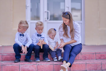 the family came to school.