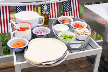 Grilled pizza