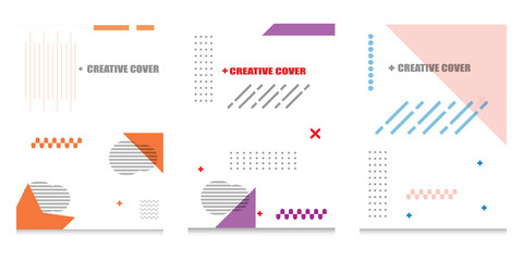 Creative cover design. Geometric background. minimal. can be used for banners, posters, flyer, leaflets, web templates,