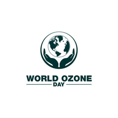 World Ozone day design vector
