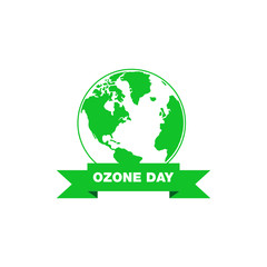 World Ozone day design vector