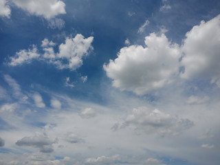 blue sky with clouds