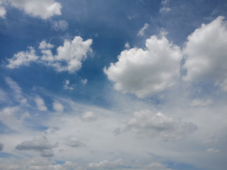 blue sky with clouds