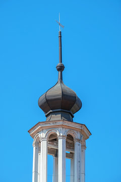 Belfry of the ancient Catholic Church
