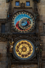 Astronomical clock in Prague, the Czech Republic