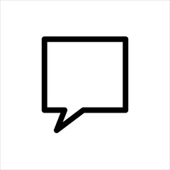 Naklejka premium Speech Bubble icon. symbol of Chatting, Comment or Message with trendy flat line style icon for web site design, logo, app, UI isolated on white background. vector illustration eps 10