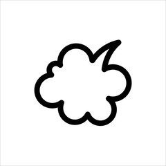 Speech Bubble icon. symbol of Chatting, Comment or Message with trendy flat line style icon for web site design, logo, app, UI isolated on white background. vector illustration eps 10