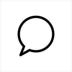 Speech Bubble icon. symbol of Chatting, Comment or Message with trendy flat line style icon for web site design, logo, app, UI isolated on white background. vector illustration eps 10
